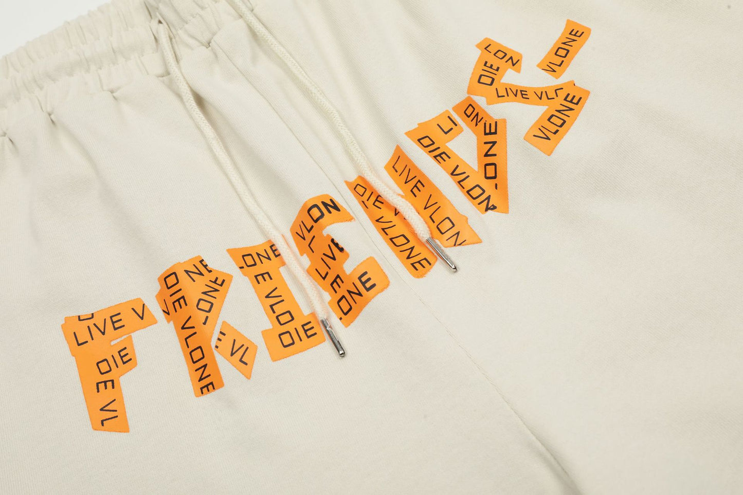 VLONE Black/Beige Cotton Shorts