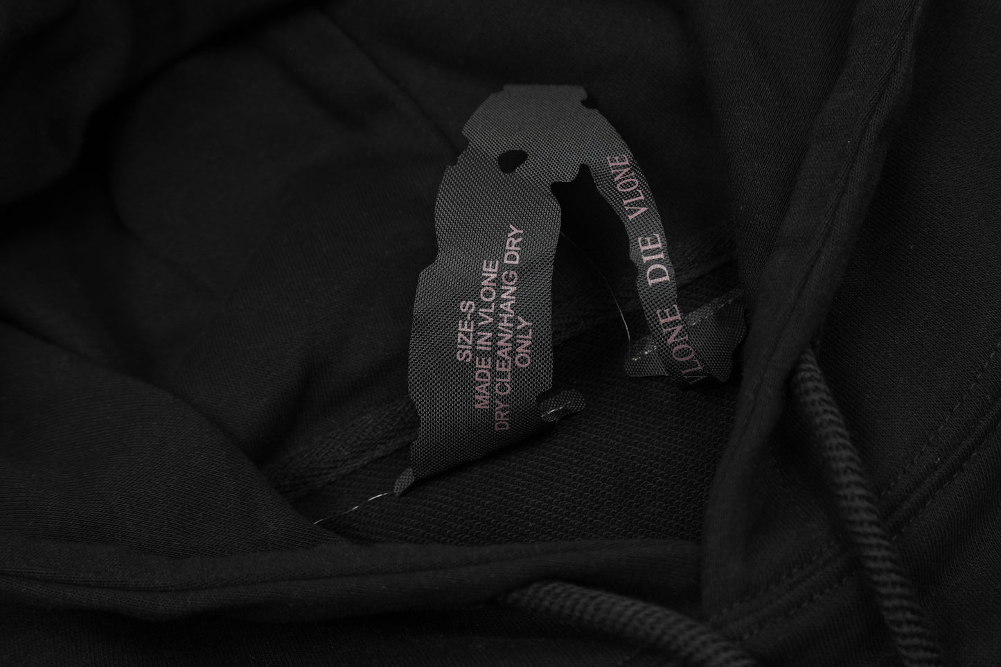 VLONE Black/White Cotton Hoodie