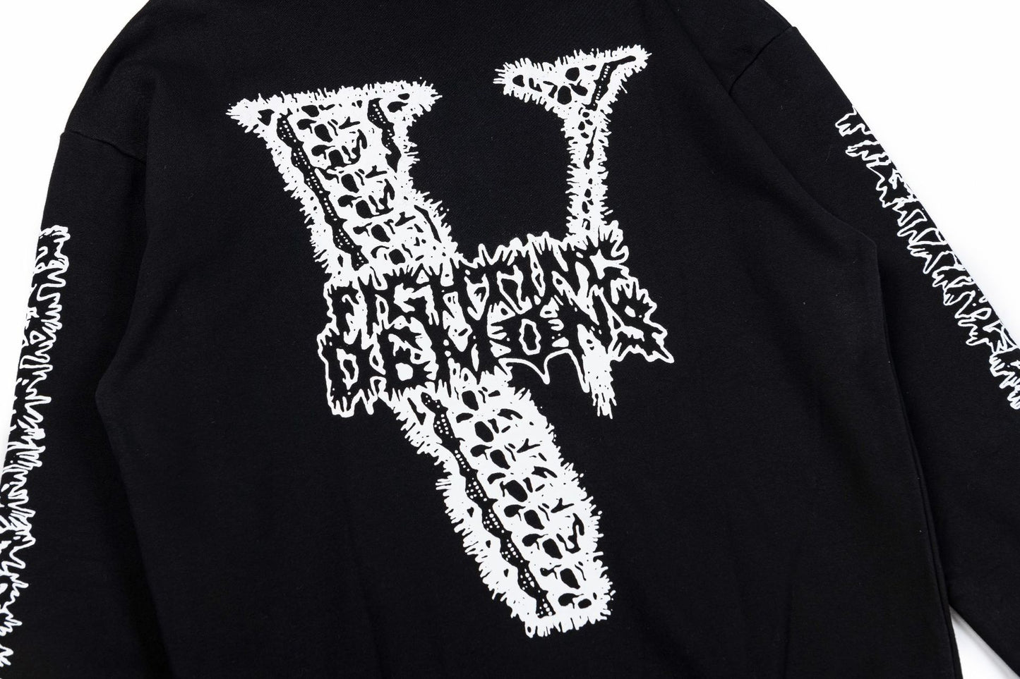 VLONE Black/White Cotton Hoodie