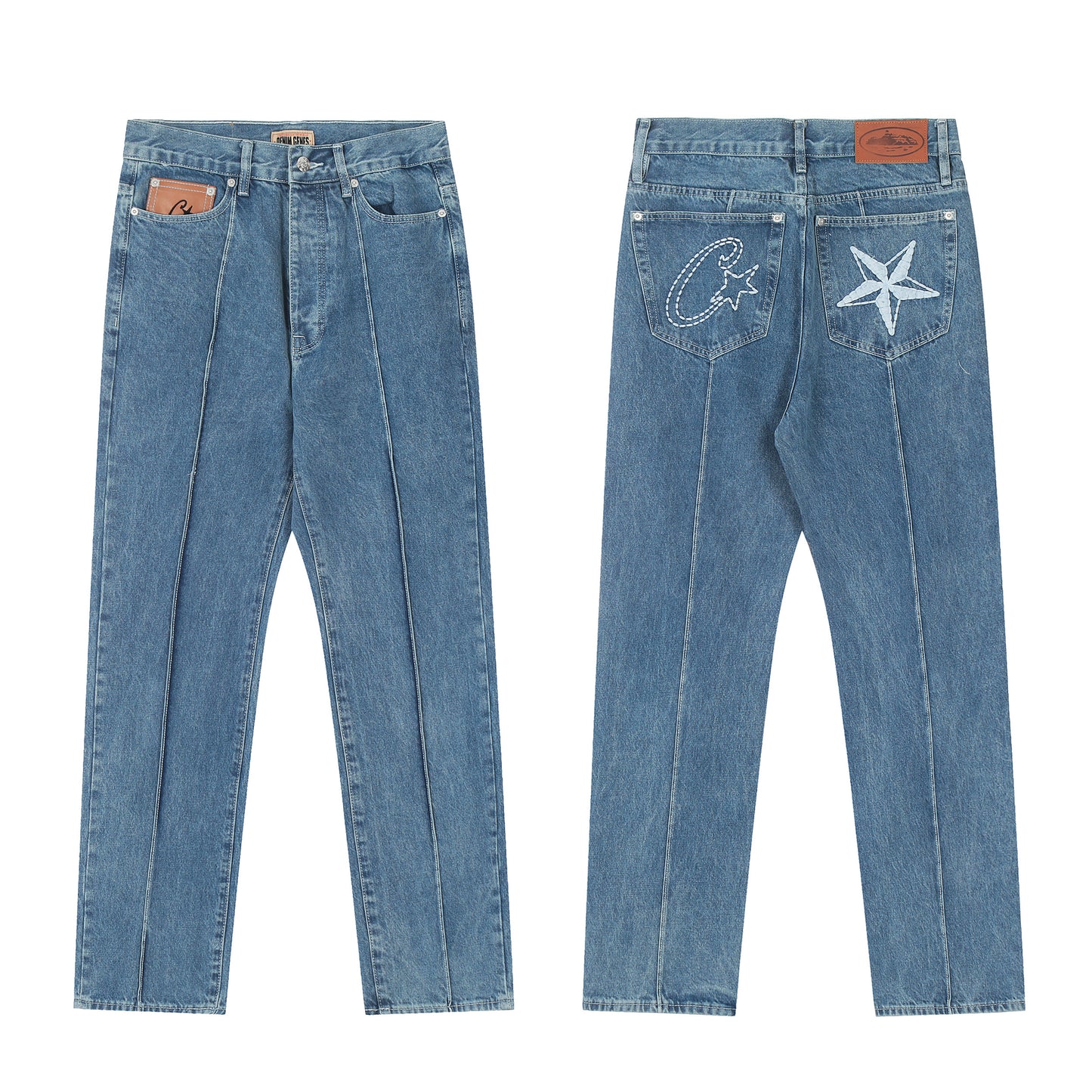 Corteiz Blue/Black/White/Gray Jeans