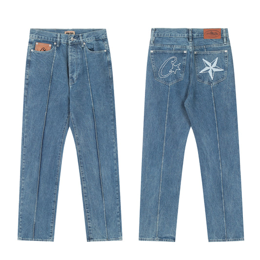 Corteiz Blue/Black/White/Gray Jeans
