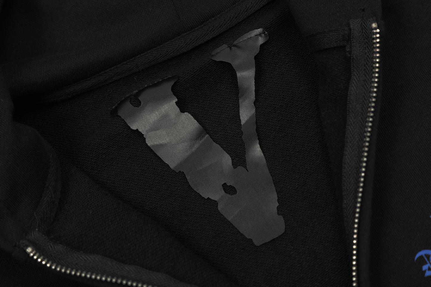 VLONE Black Cotton Hooded Jacket