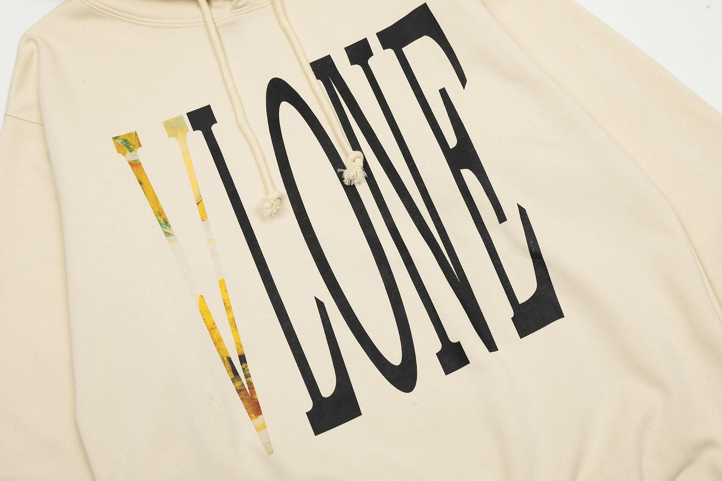 VLONE Beige Cotton Hoodie