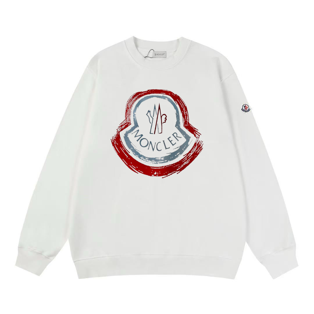 Moncler Black/White Cotton Sweatshirt