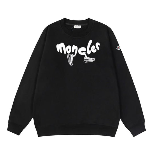 Moncler Black/White Cotton Sweatshirt