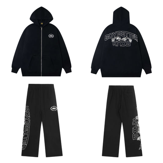 Corteiz Cotton Hooded Jacket Set