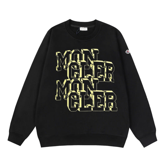 Moncler Black/White Cotton Sweatshirt