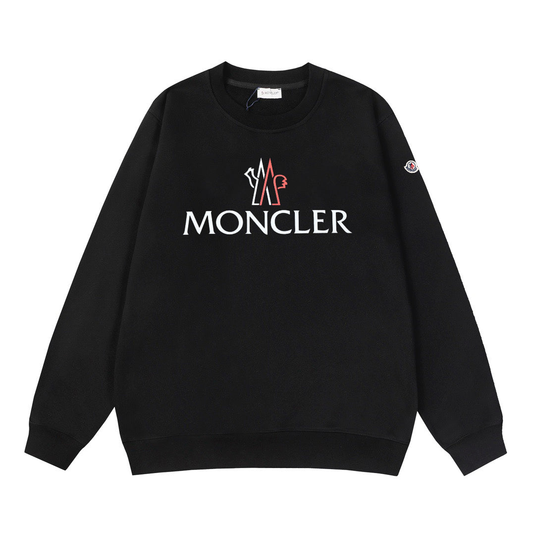 Moncler Black/White Cotton Sweatshirt