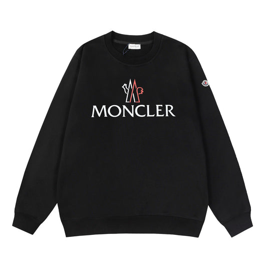 Moncler Black/White Cotton Sweatshirt