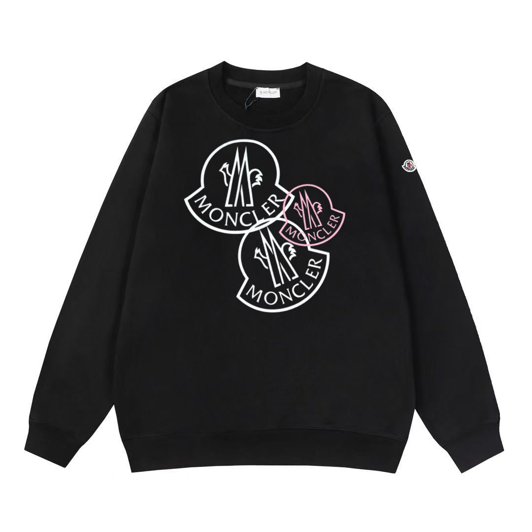 Moncler Black/White Cotton Sweatshirt