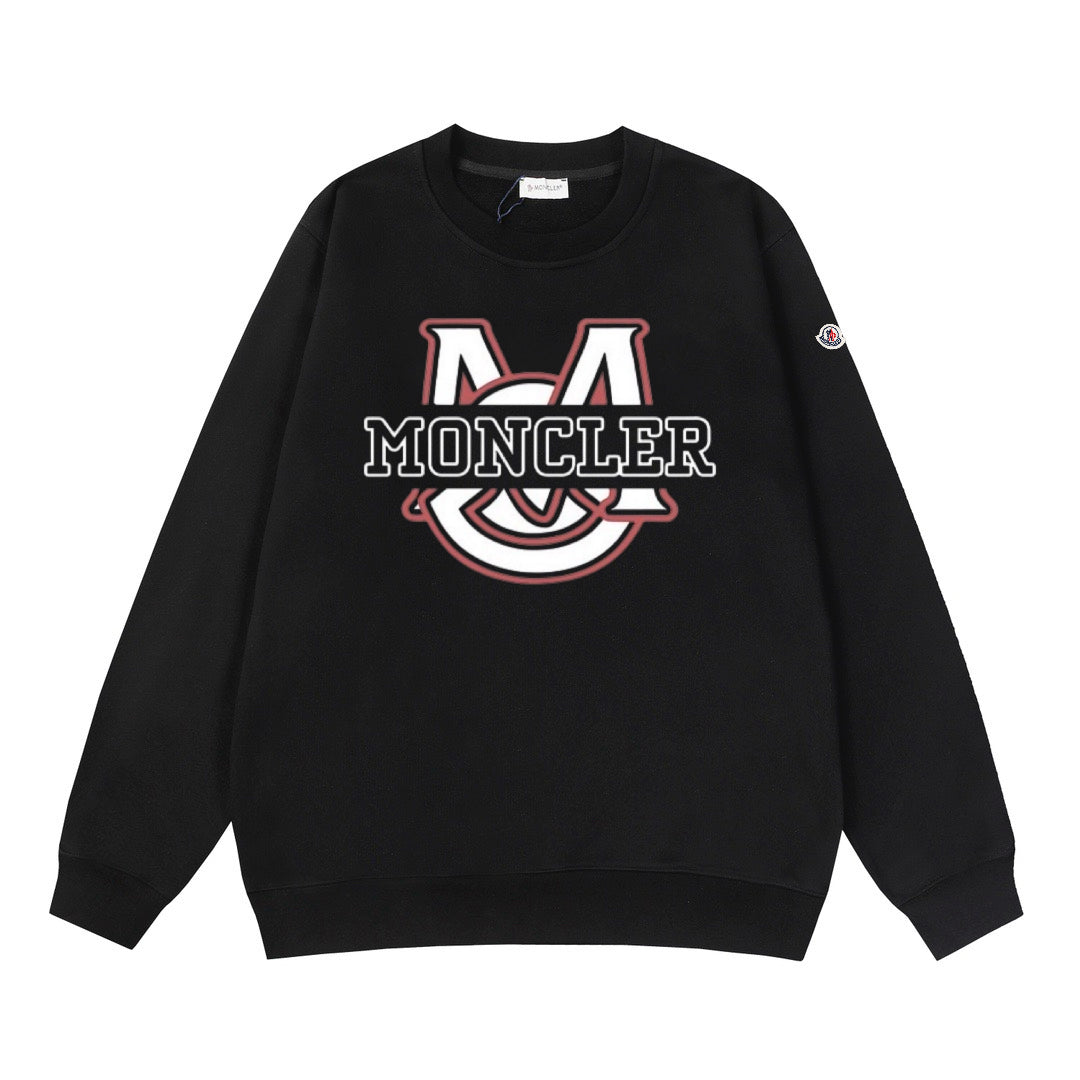 Moncler Black/White Cotton Sweatshirt