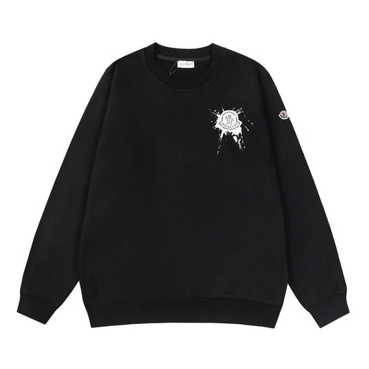 Moncler Black/White Cotton Sweatshirt