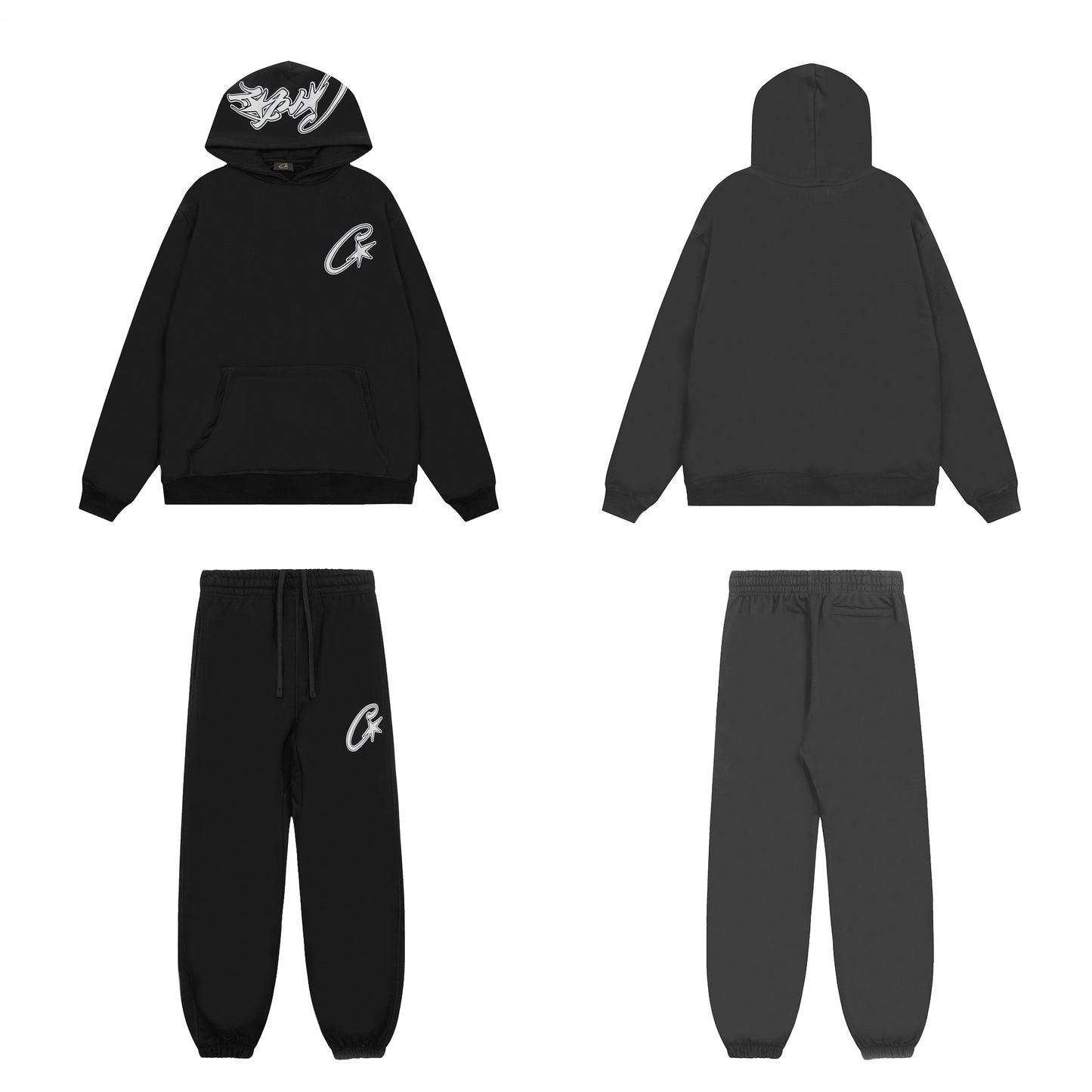 Corteiz Cotton Hoodie Set