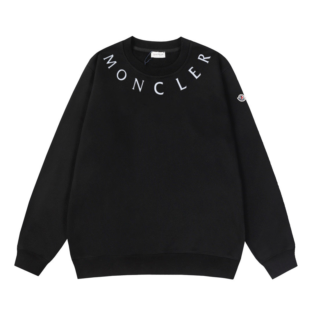 Moncler Black/White Cotton Sweatshirt
