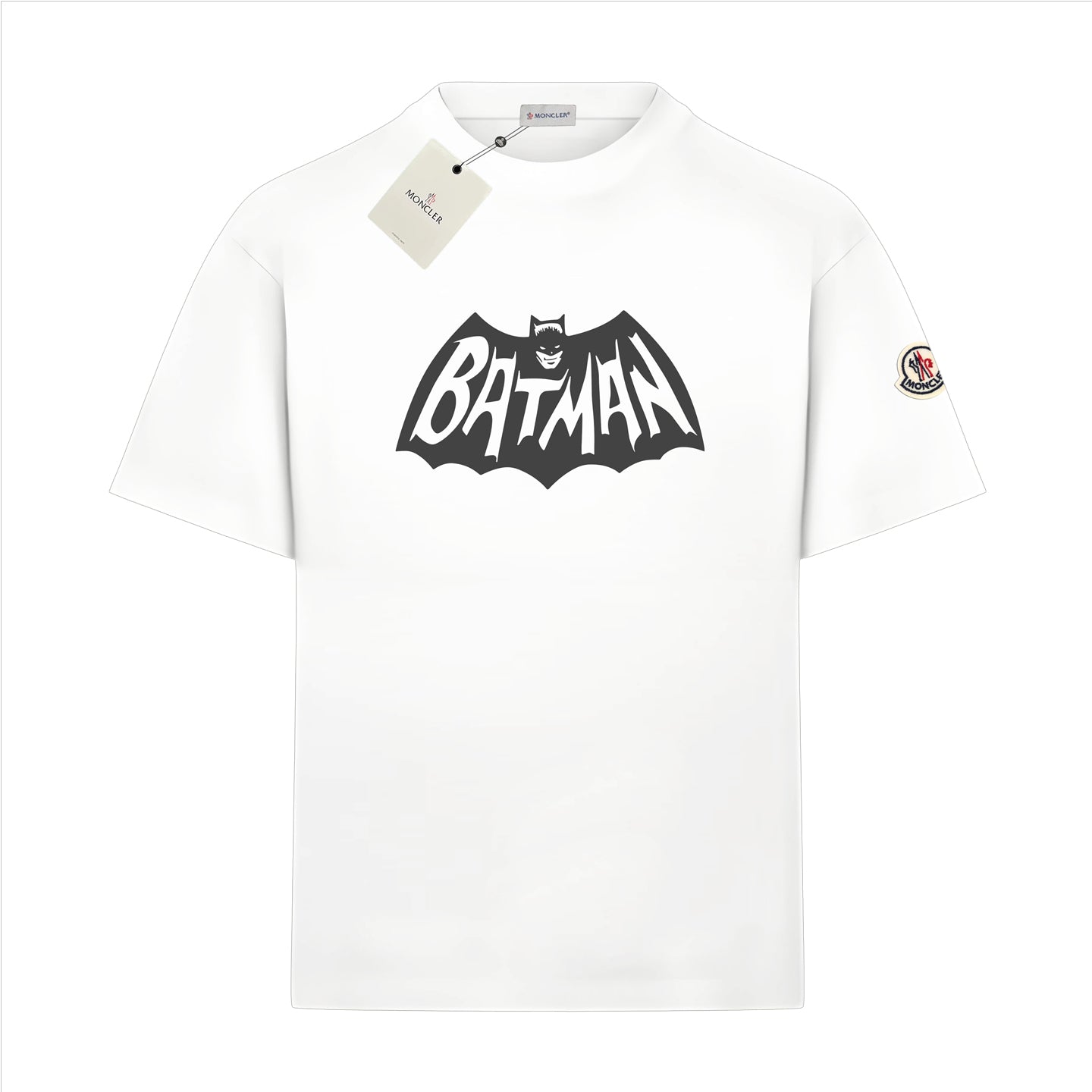Moncler Black/White Cotton T-shirt