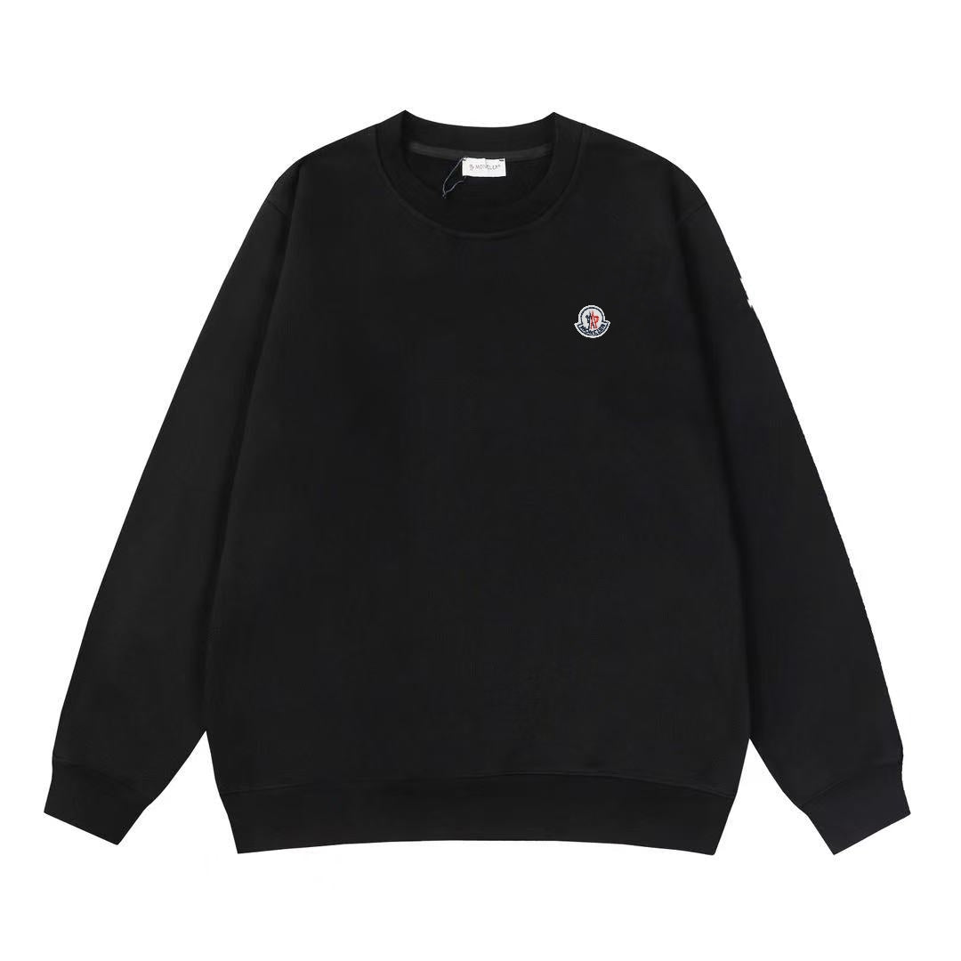 Moncler Black/White Cotton Sweatshirt
