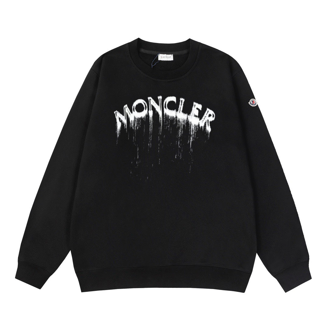 Moncler Black/White Cotton Sweatshirt