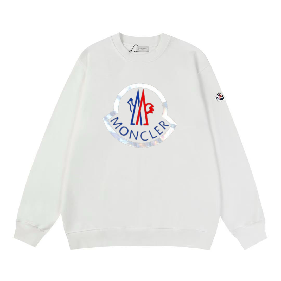 Moncler Black/White Cotton Sweatshirt