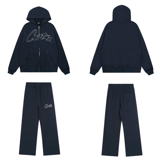 Corteiz Cotton Hooded Jacket Set