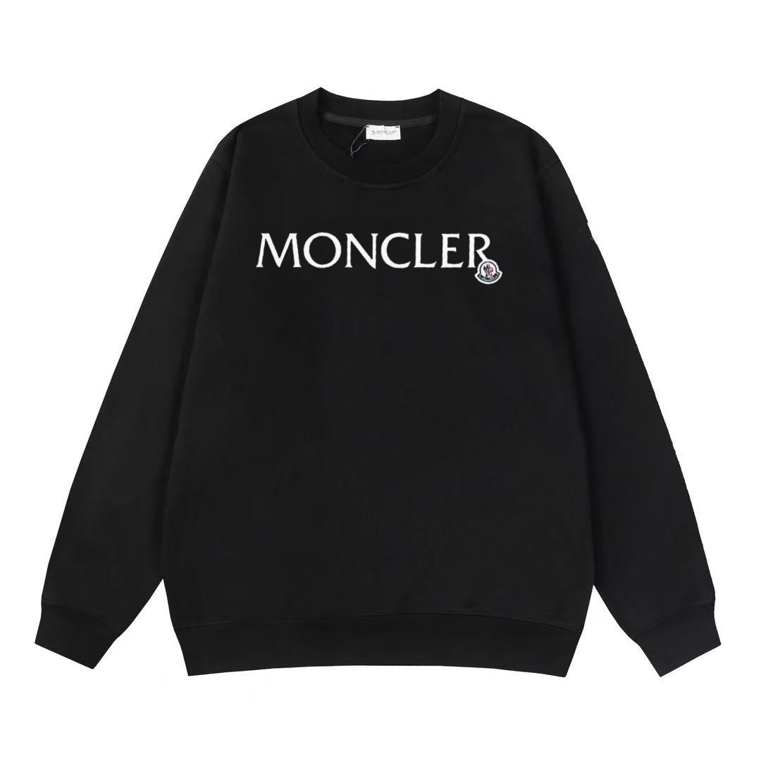 Moncler Black/White Cotton Sweatshirt