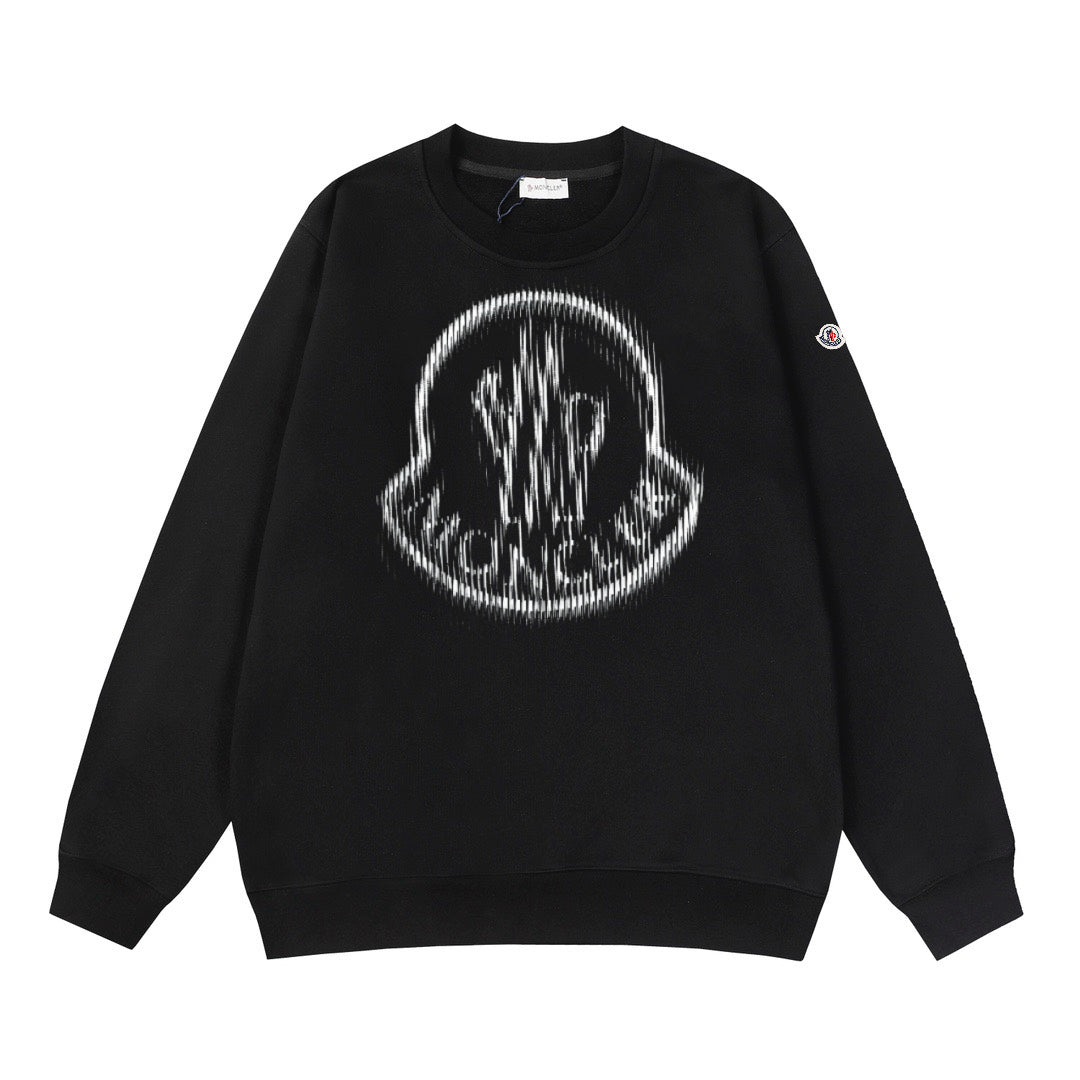 Moncler Black/White Cotton Sweatshirt
