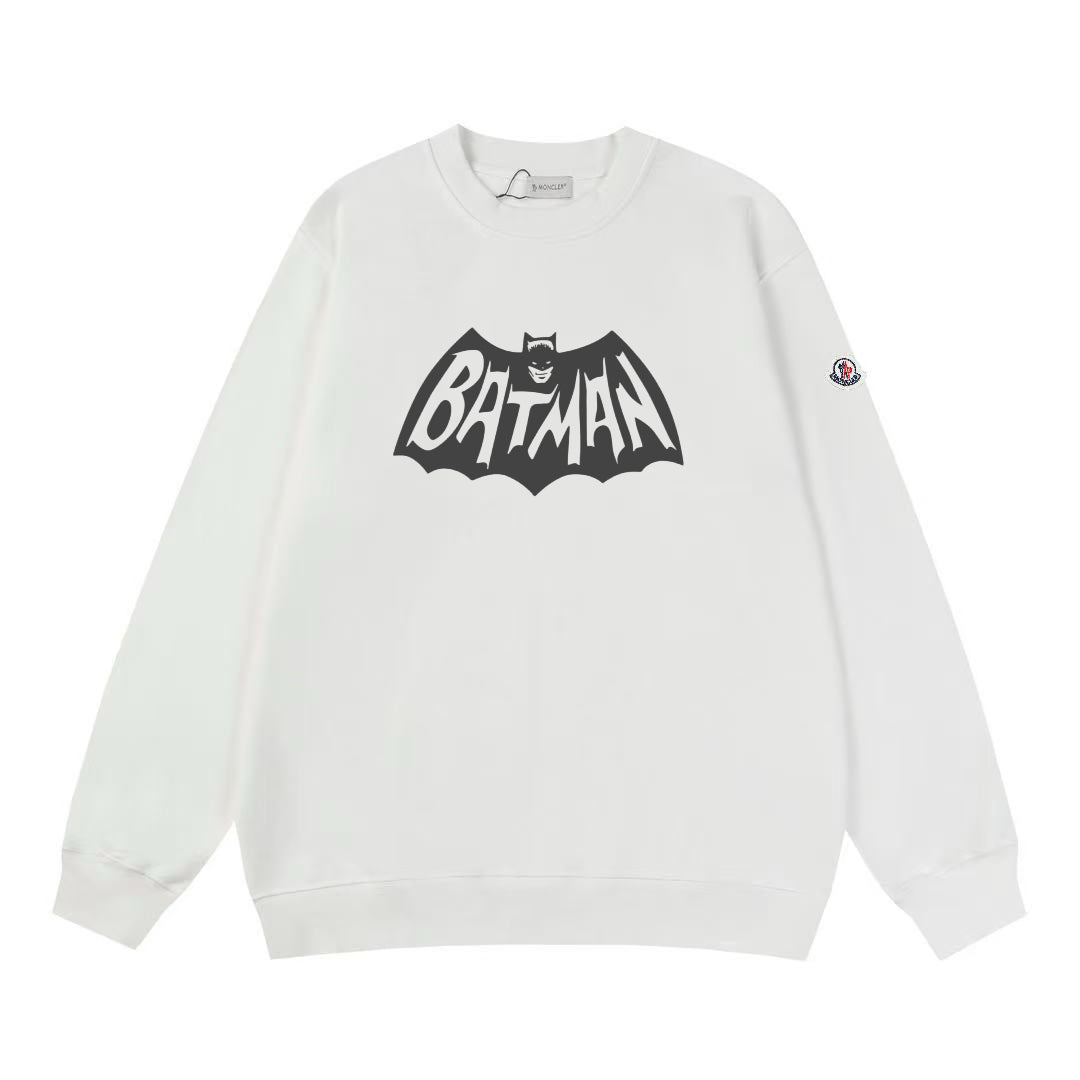 Moncler Black/White Cotton Sweatshirt