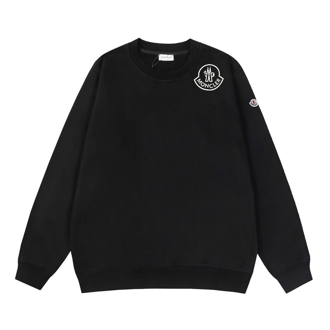 Moncler Black/White Cotton Sweatshirt