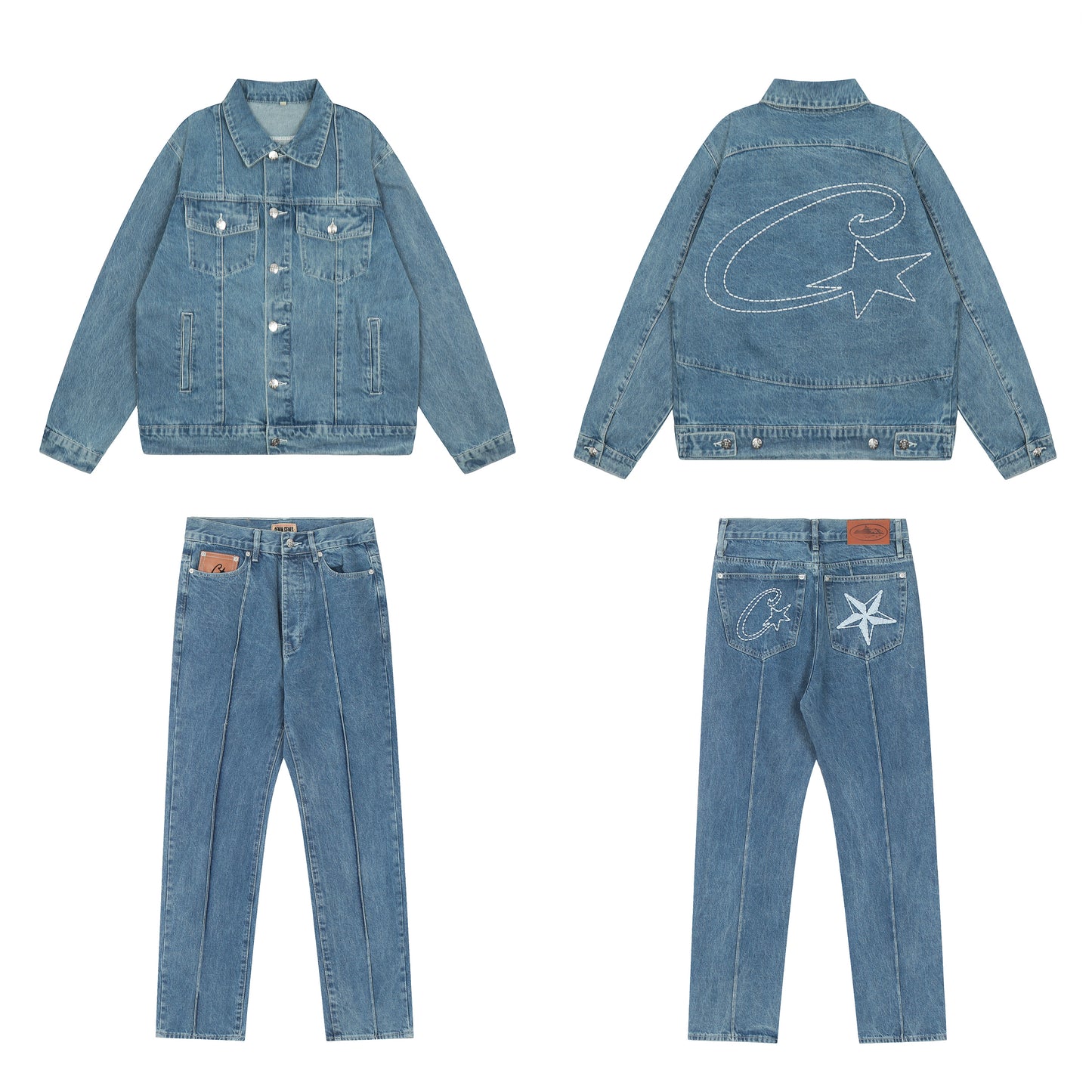 Corteiz Denim Jacket Set