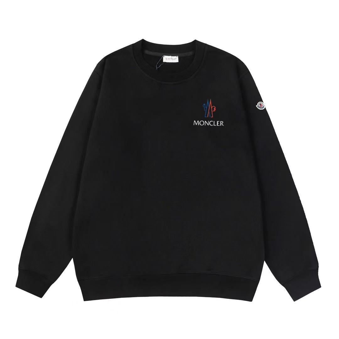 Moncler Black/White Cotton Sweatshirt