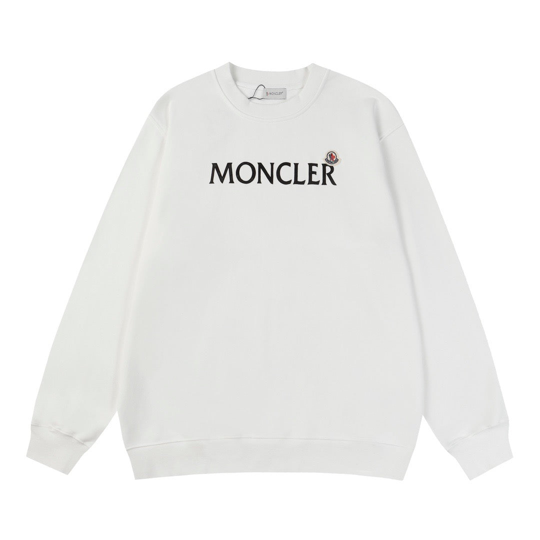 Moncler Black/White Cotton Sweatshirt