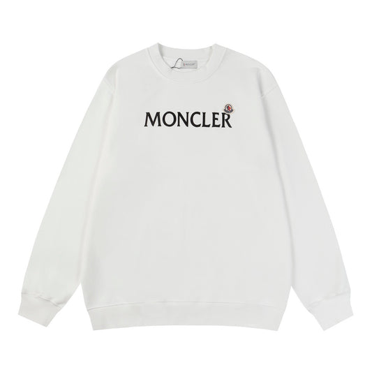 Moncler Black/White Cotton Sweatshirt