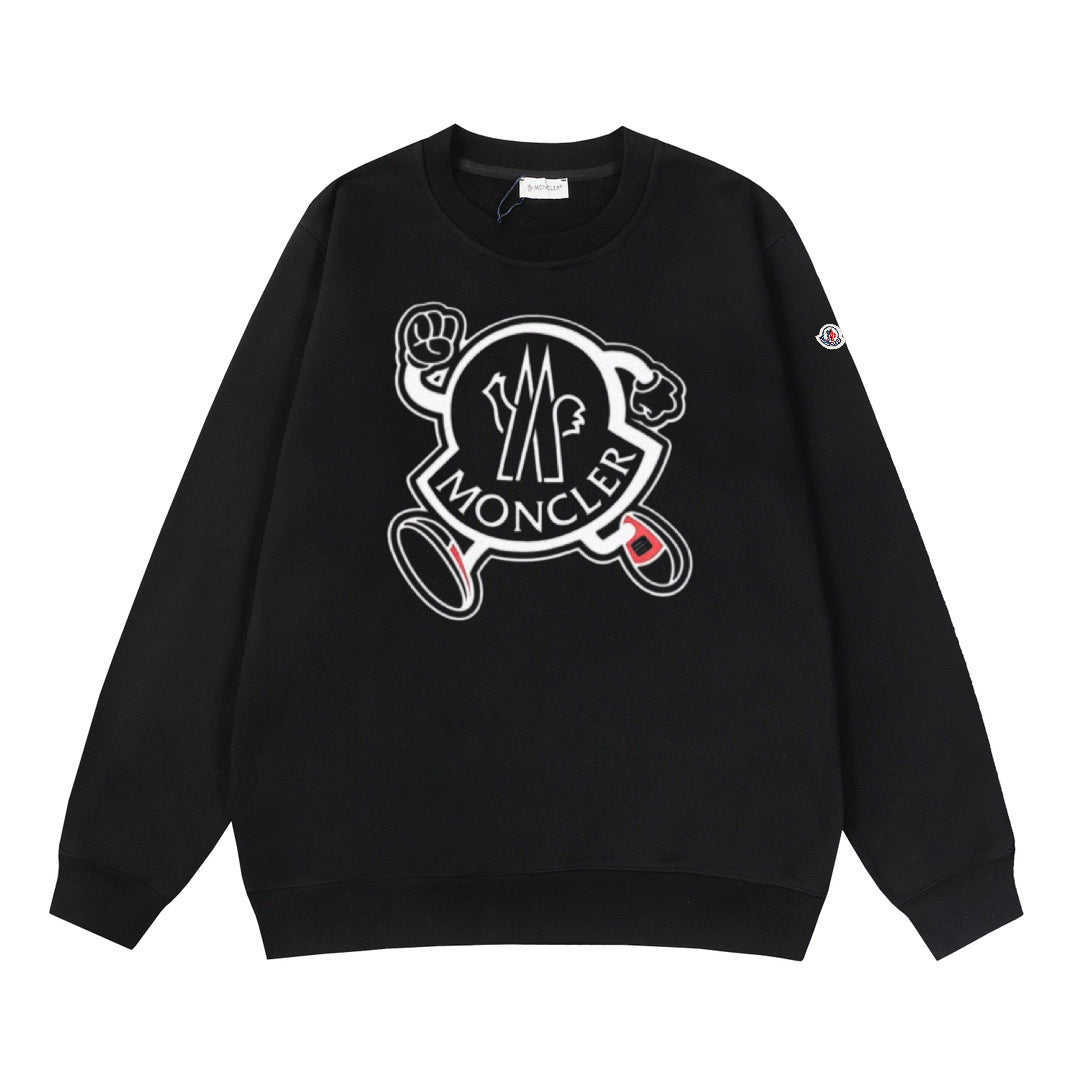 Moncler Black/White Cotton Sweatshirt