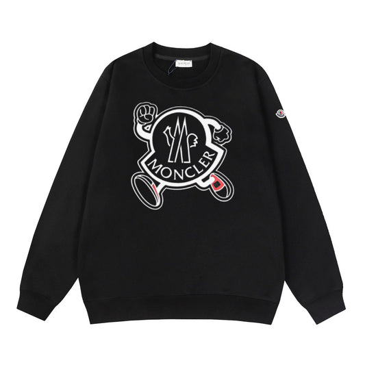 Moncler Black/White Cotton Sweatshirt
