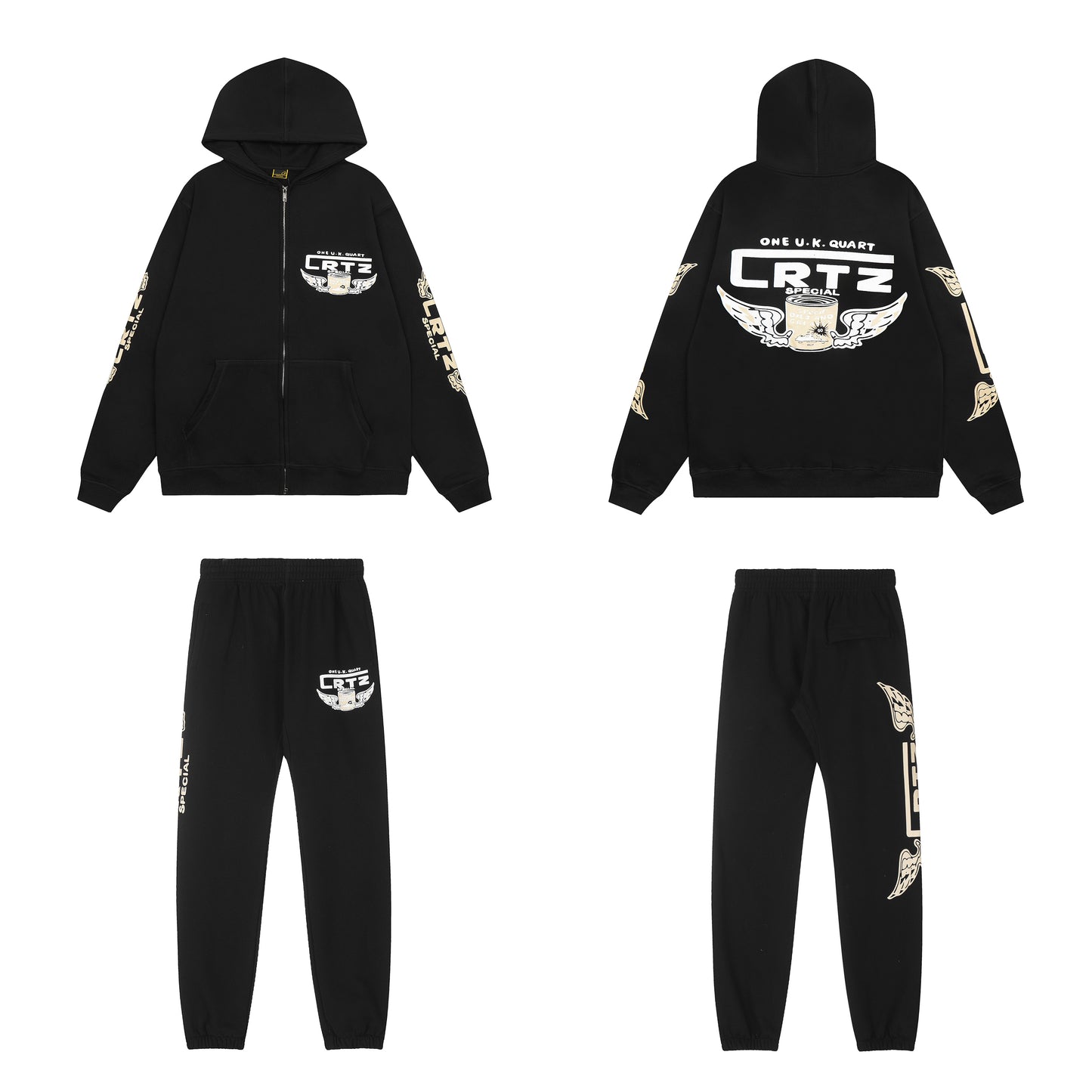 Corteiz Cotton Hooded Jacket Set