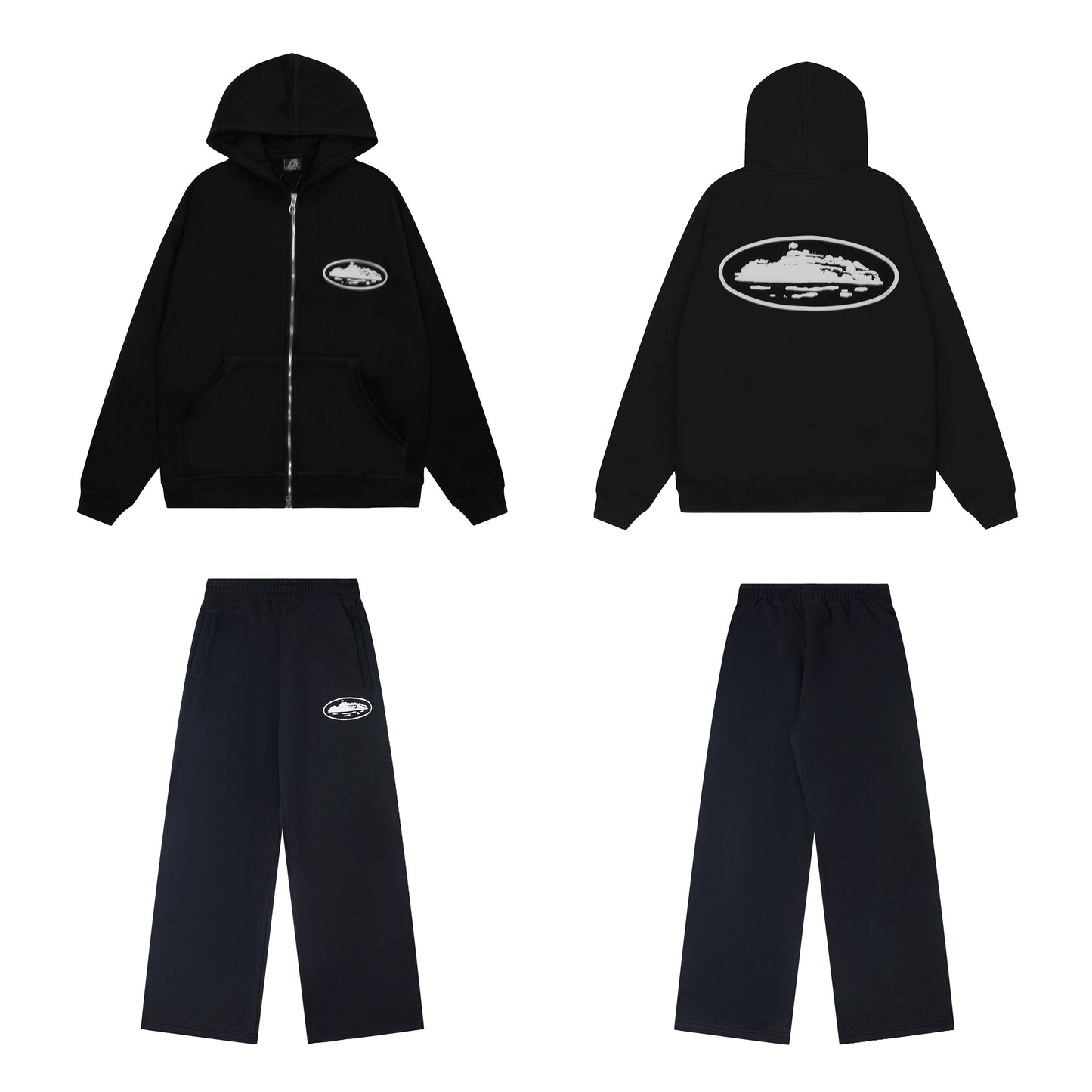 Corteiz Cotton Hooded Jacket Set