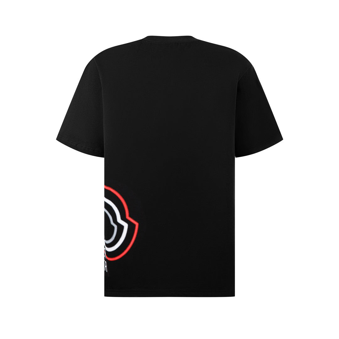 Moncler Black Cotton T-shirt
