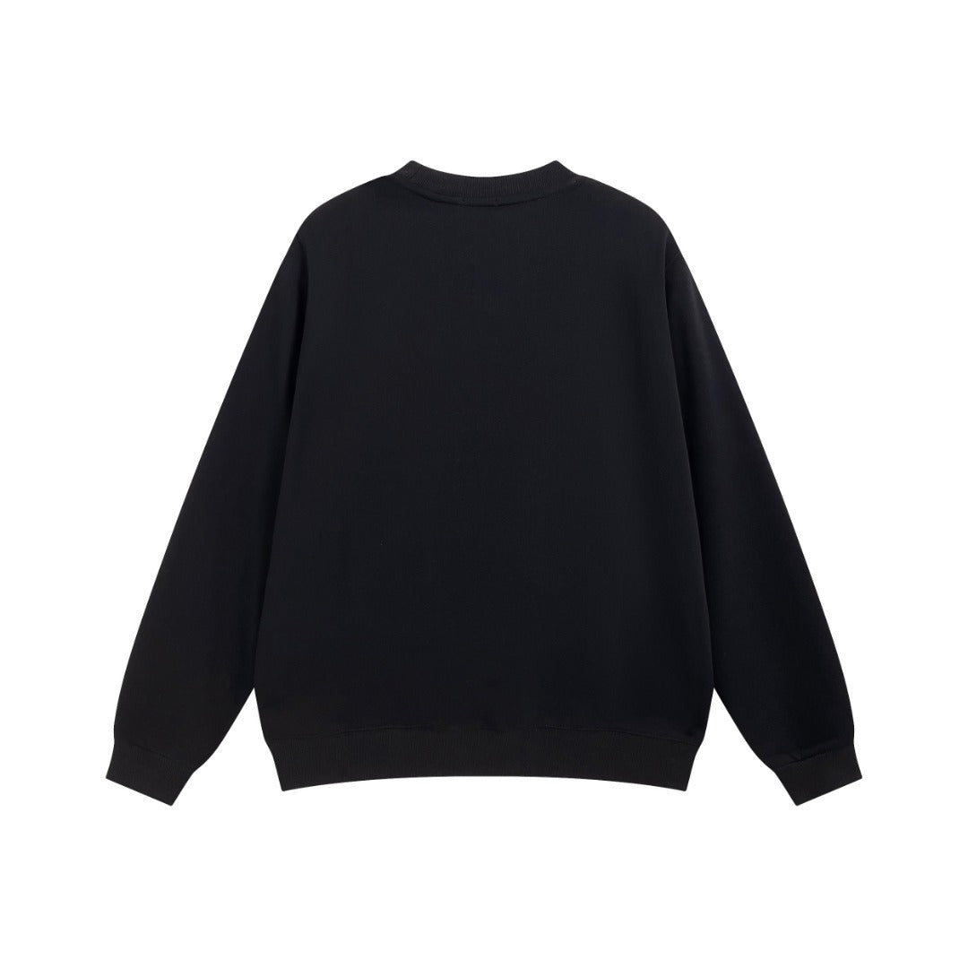 Moncler Black/White Cotton Sweatshirt