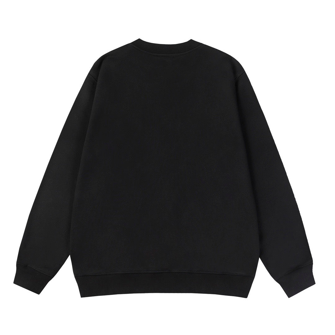 Moncler Black/White Cotton Sweatshirt