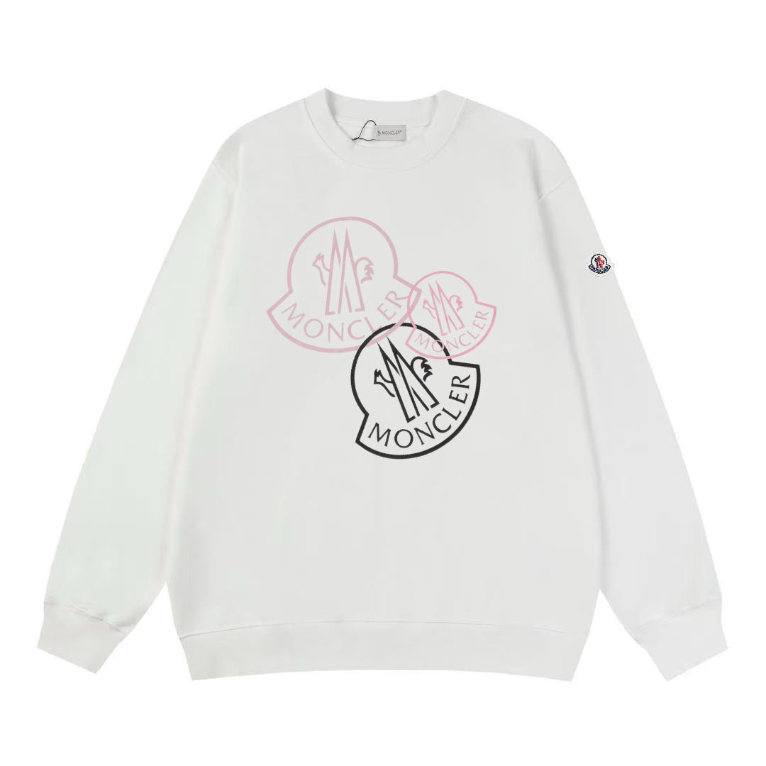 Moncler Black/White Cotton Sweatshirt