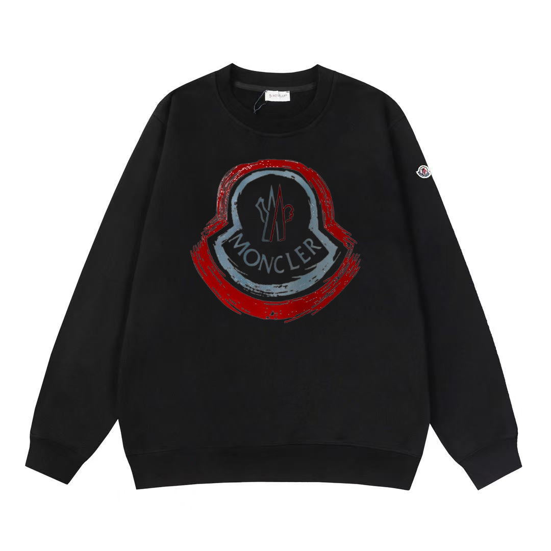 Moncler Black/White Cotton Sweatshirt