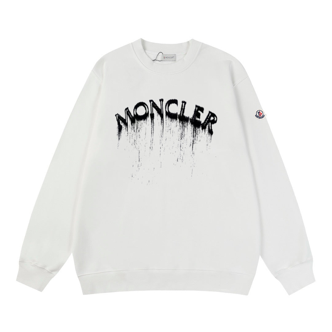 Moncler Black/White Cotton Sweatshirt