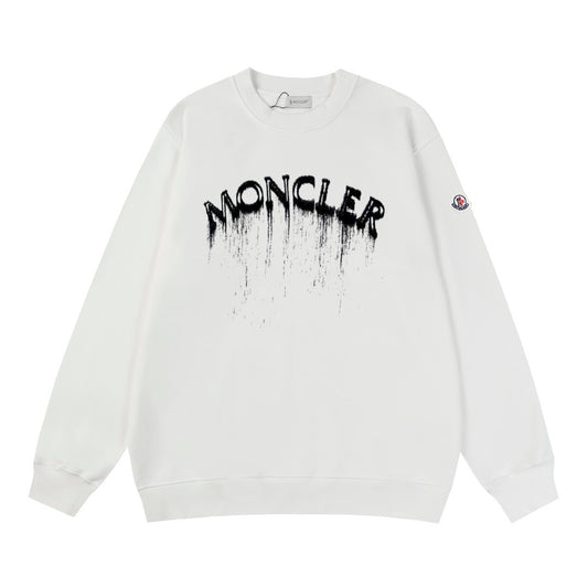 Moncler Black/White Cotton Sweatshirt