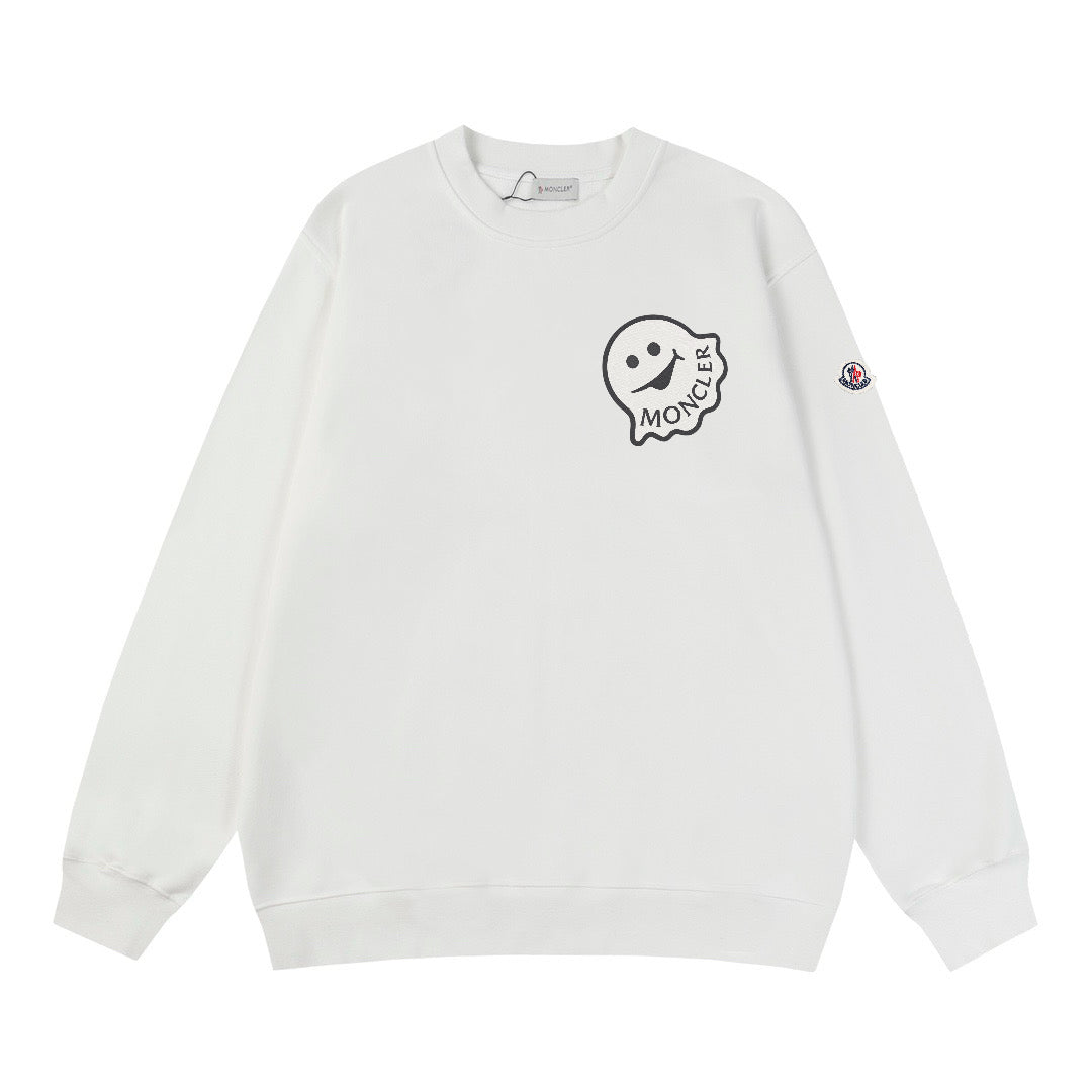 Moncler Black/White Cotton Sweatshirt