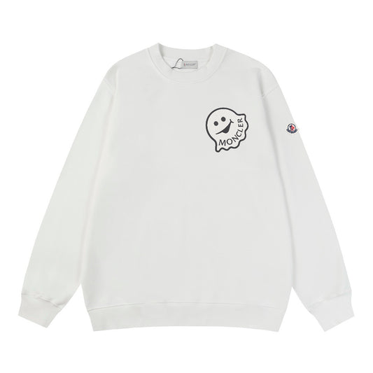Moncler Black/White Cotton Sweatshirt