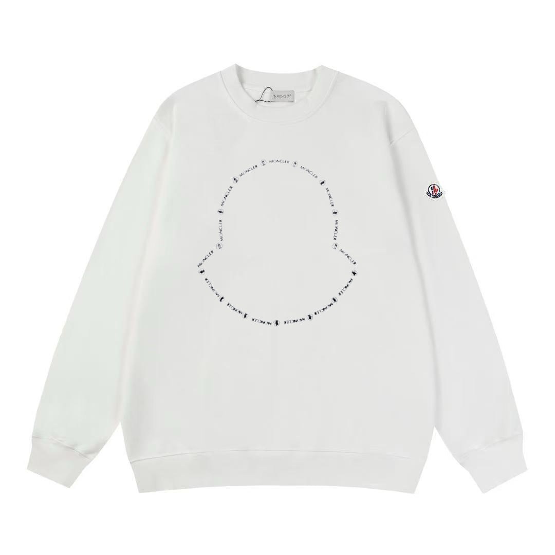 Moncler Black/White Cotton Sweatshirt