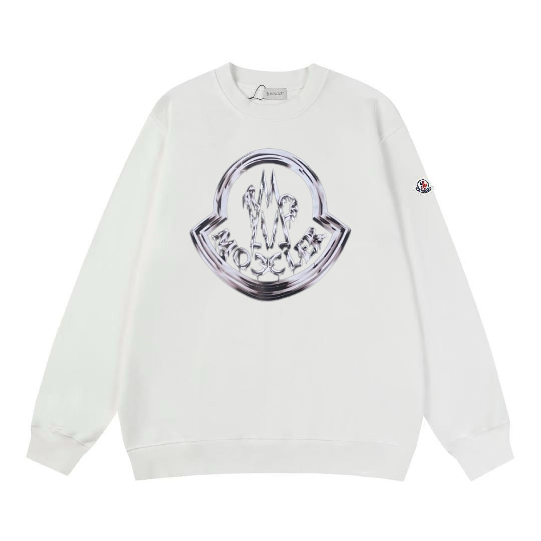 Moncler Black/White Cotton Sweatshirt