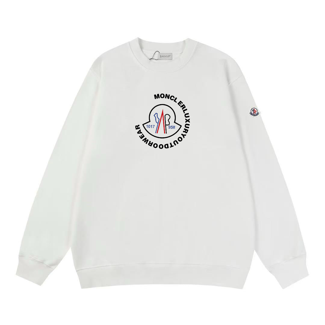Moncler Black/White Cotton Sweatshirt