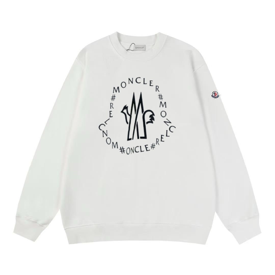 Moncler Black/White Cotton Sweatshirt