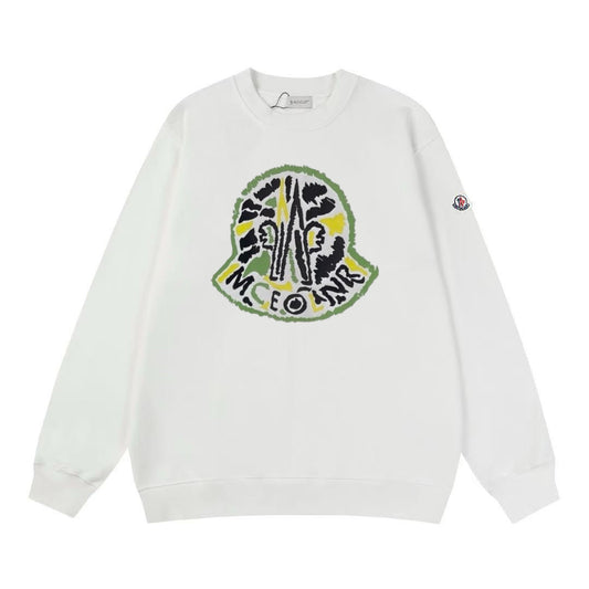 Moncler Black/White Cotton Sweatshirt