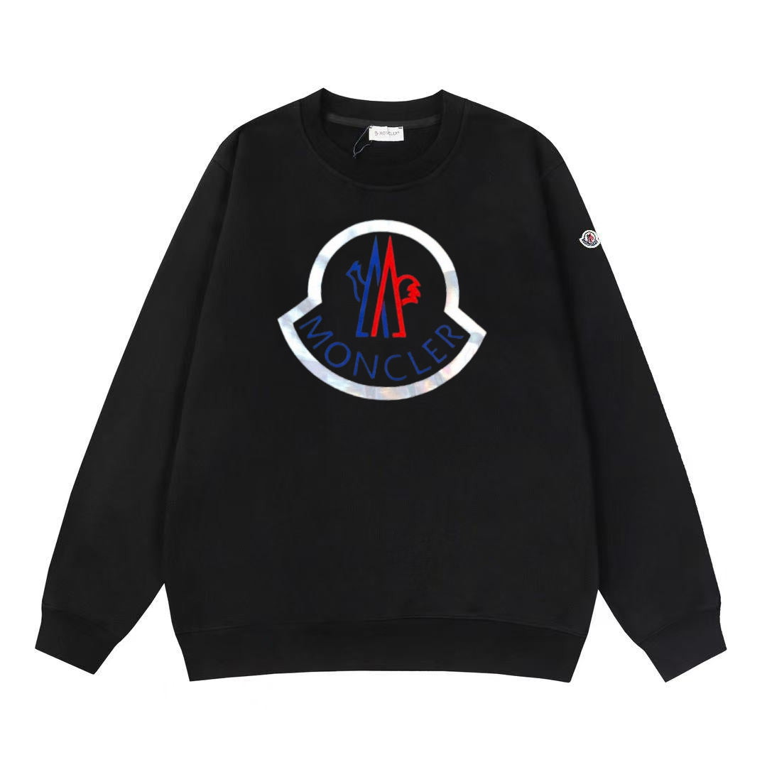 Moncler Black/White Cotton Sweatshirt